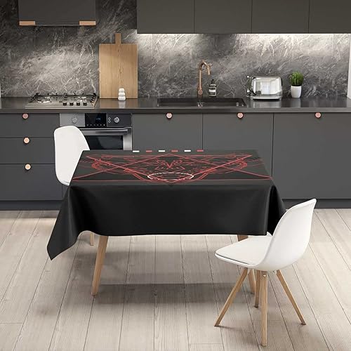 Miniatura 2 de Animal Doodle Mantel rectangular para mesa de picnic, cocina, comedor, 30 x 30 pulgadas