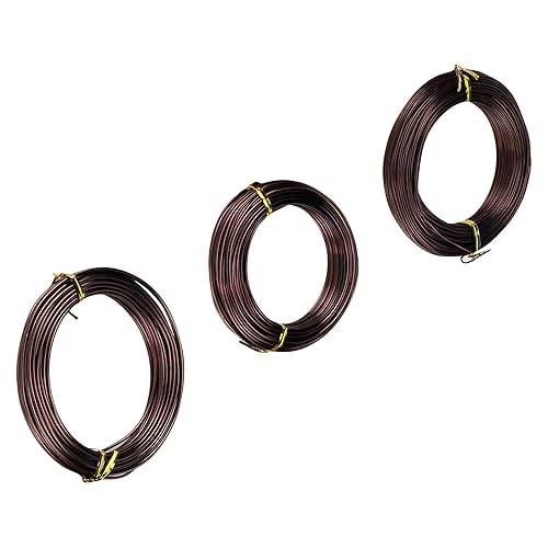 Antrader Juego de cables de entrenamiento de bonsái, alambre de aluminio anodizado de 0.039in0.059in0.079in, alambre de entrenamiento para árboles