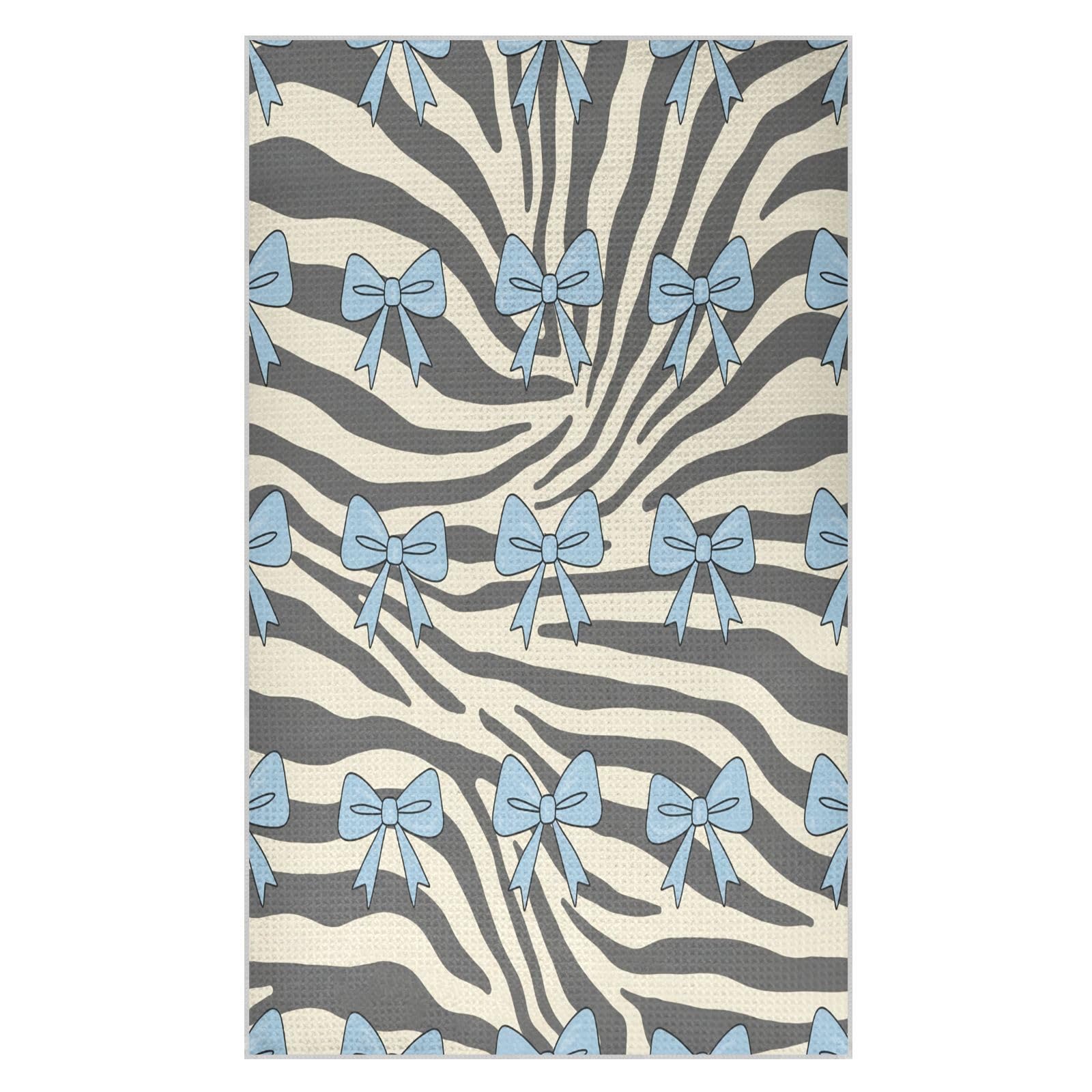 BURSTDDY Bows Kitchen Towels,Absorbent Dish Towels 1 Pack