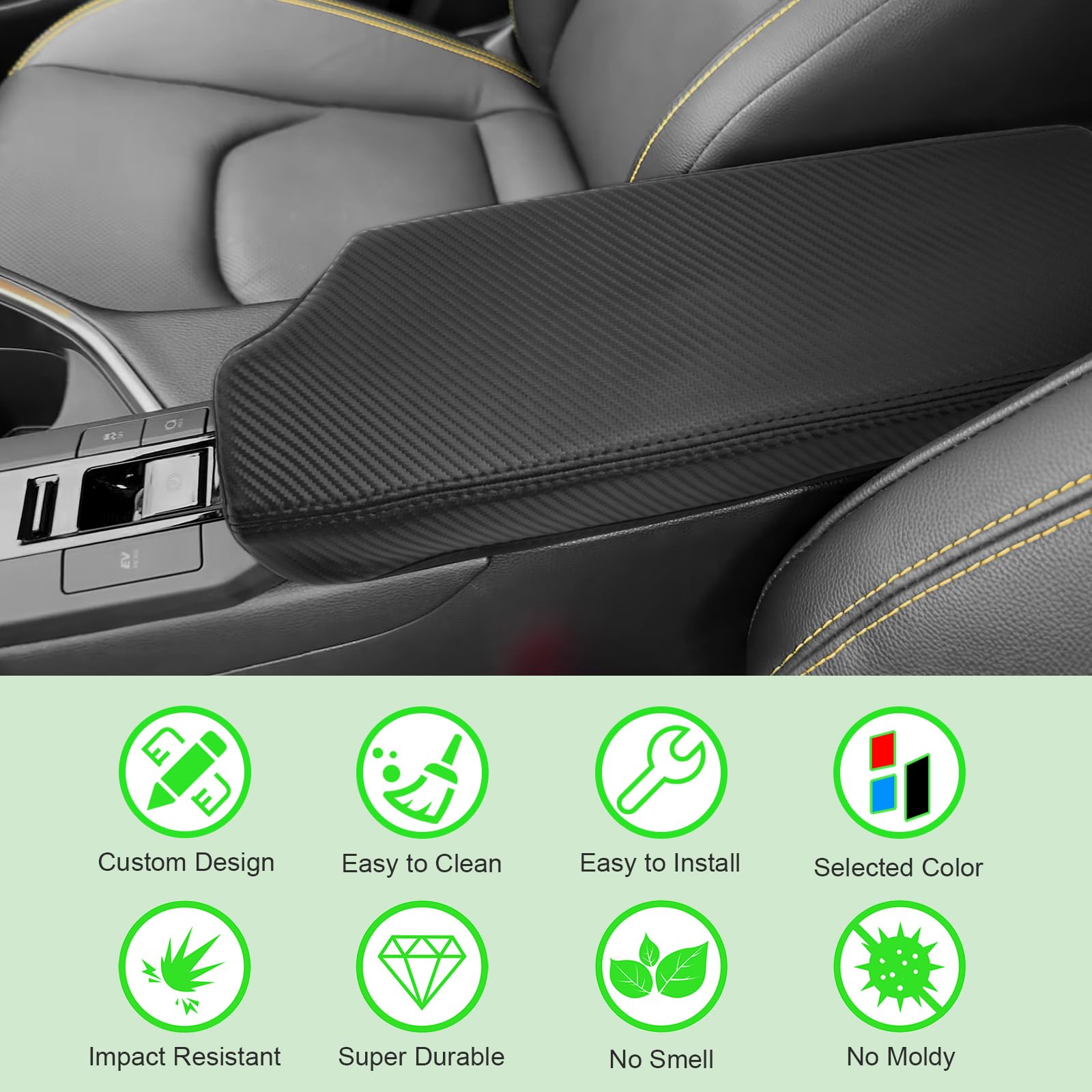 rgsdg Auto Instaplijsten Protector Achterbumper Kofferbak Drempel Anti-Kras Stickers Voor Toyota Voor C-HR Voor CHR 2016 2017 2018 2019 2021 2022 (Color : 4 STUKS