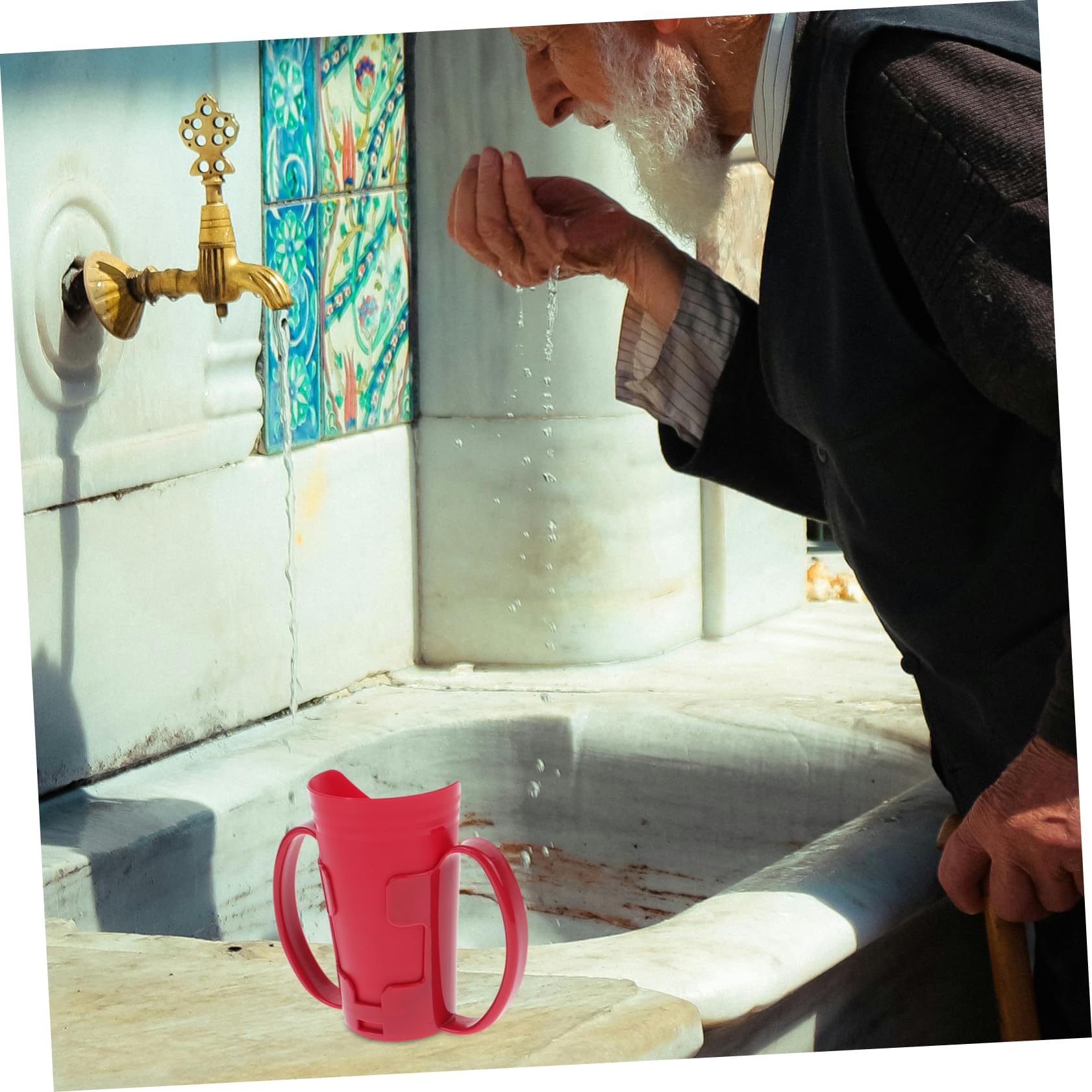 KOMBIUDA 3piezas Copa De Alimentación Líquida Para Ancianos Vaso De Agua Para Pacientes Encamados Taza De Cuidado Para Dietas Líquidas Diseño Ergonómico y Fácil Manejo