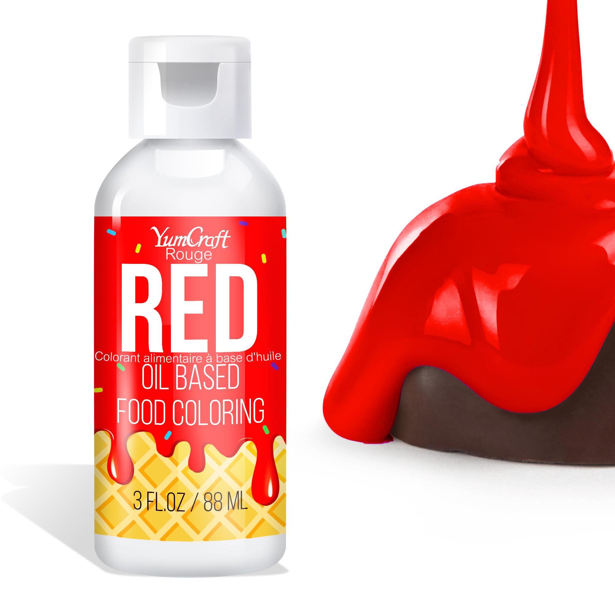 Oil Based Food Coloring for Chocolate - Vibrant Color Food Coloring for Chocolate, Candy Melts, Buttercream, Frosting - Fat Soluble Food Color Dye for