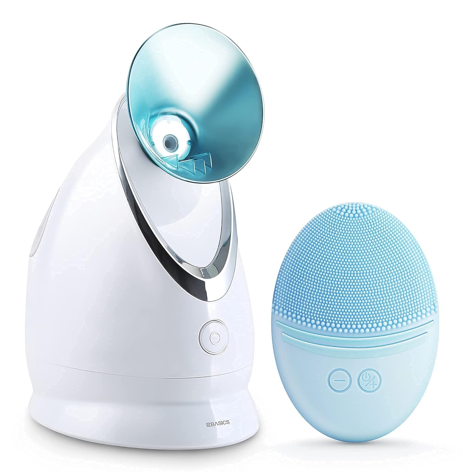 EZBASICS Facial Steamer bundle with Facial Cleansing Brush Blue Beauty & Personal Care