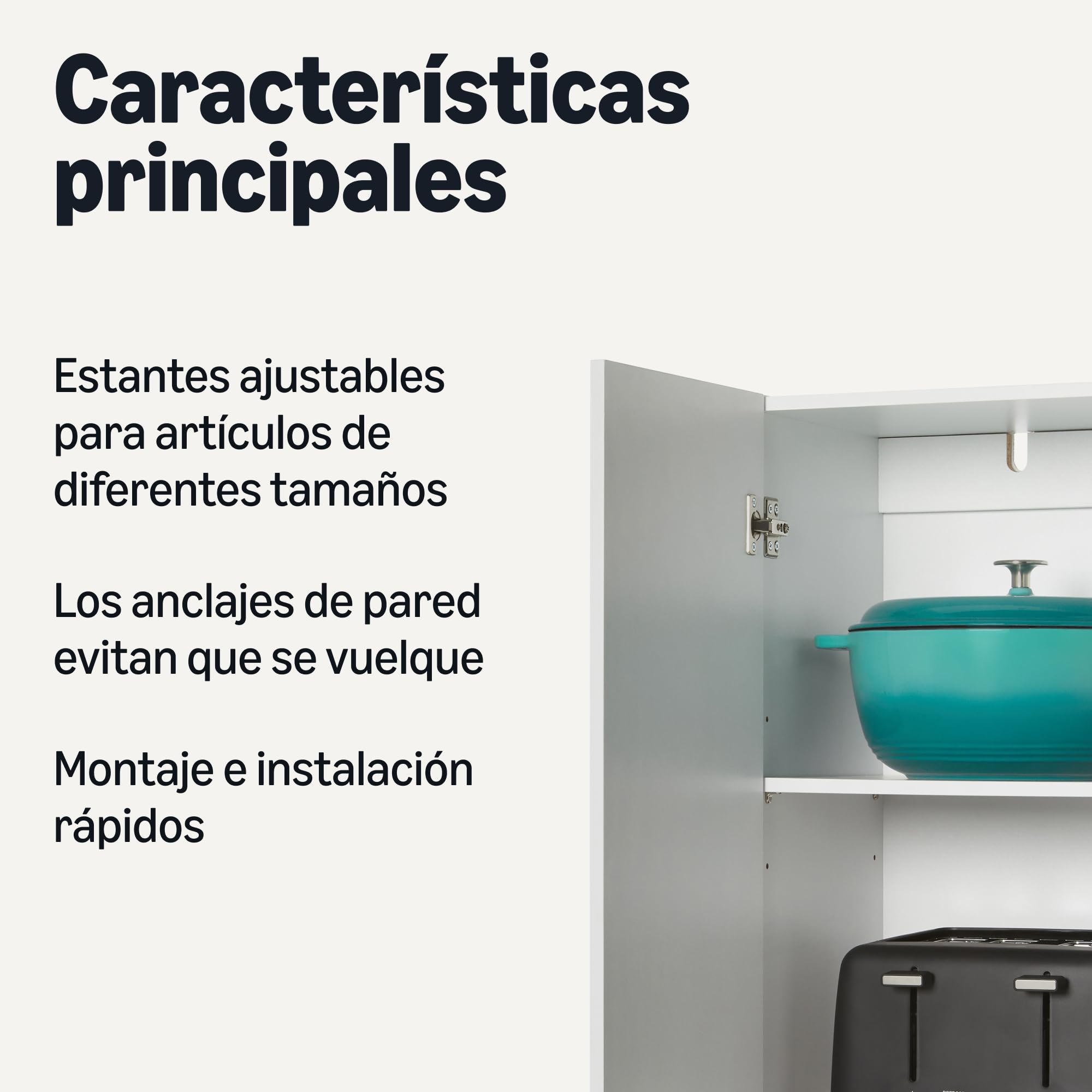 Amazon Basics Armario de Almacenamiento para Cocina, Pasillo, Armario Alto e Independiente, Organizador de despensa Estrecho con 2 Puertas, estantes Ajustables, Blanco, 60 x 31,5 x 152,5 cm