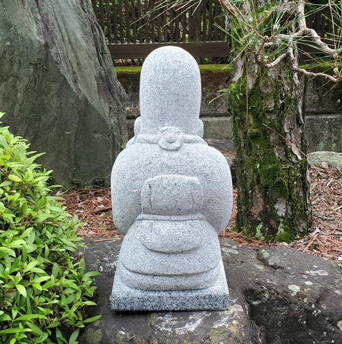 Amazon.co.jp: 桃を持った寿老人【七福神】高さ約35cm 石置物