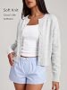 Cárdigan crop para mujer, suéter de otoño, moda 2026 5