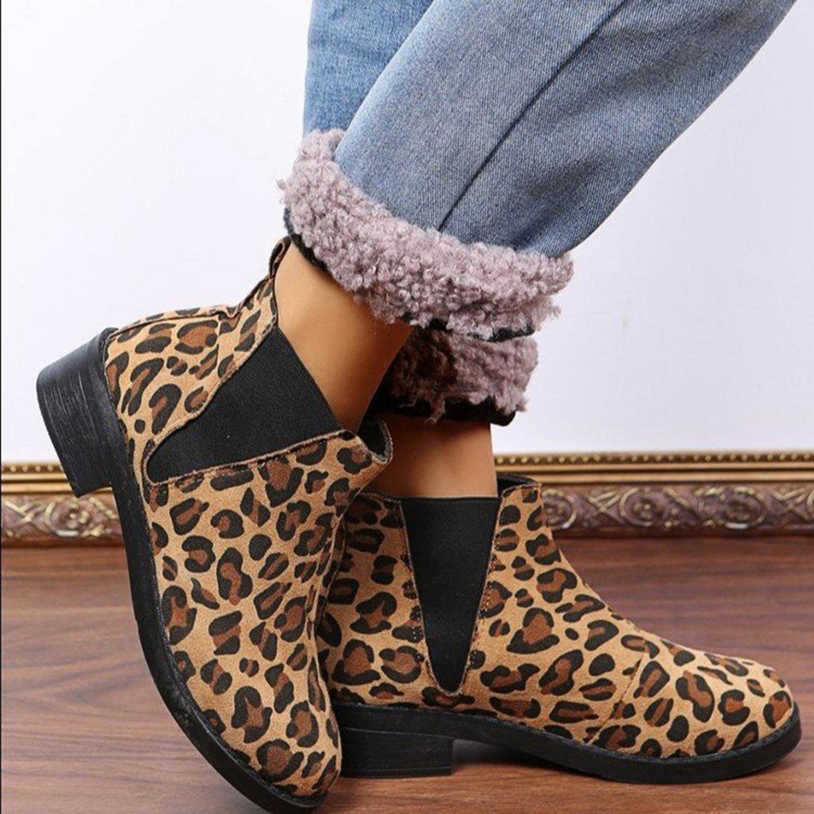 Chelsea Boots for Women Sherpa Boots 