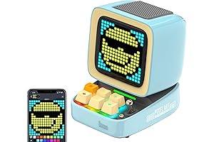 Divoom Ditoo Retro Pixel Art Game Bluetooth Speaker with 16X16 LED App Controlled Front Screen