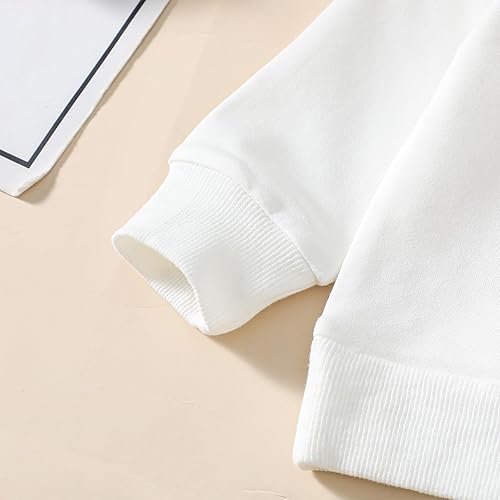 Miniatura 5 de Omkzanbi Big Brother Little Brother - Conjunto a juego con sudadera Big Brother y hermano menor, pantalón deportivo, ropa de otoño e invierno