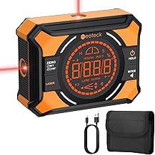 Neoteck 3-in-1 Laser Level Digital Angle Gauge with Magnetic Base – Rechargeable Digital Inclinometer with 0-90° & 0-180° Range, Cross Line Laser for Woodworking, Carpentry, DIY & Alignment