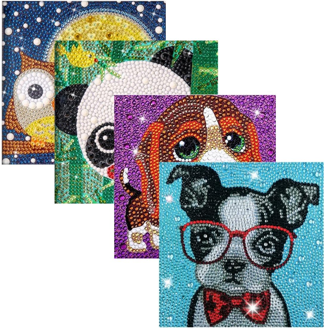 Amazon.com: WOOPAOD Diamond Painting Kits for Kids, 4Pcs Kids