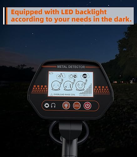 Miniatura 6 de Detector de metales para niños, detector de metales DetectTrek Kids resistente al agua con bobina de alta precisión de 8 pulgadas y rastrillo de