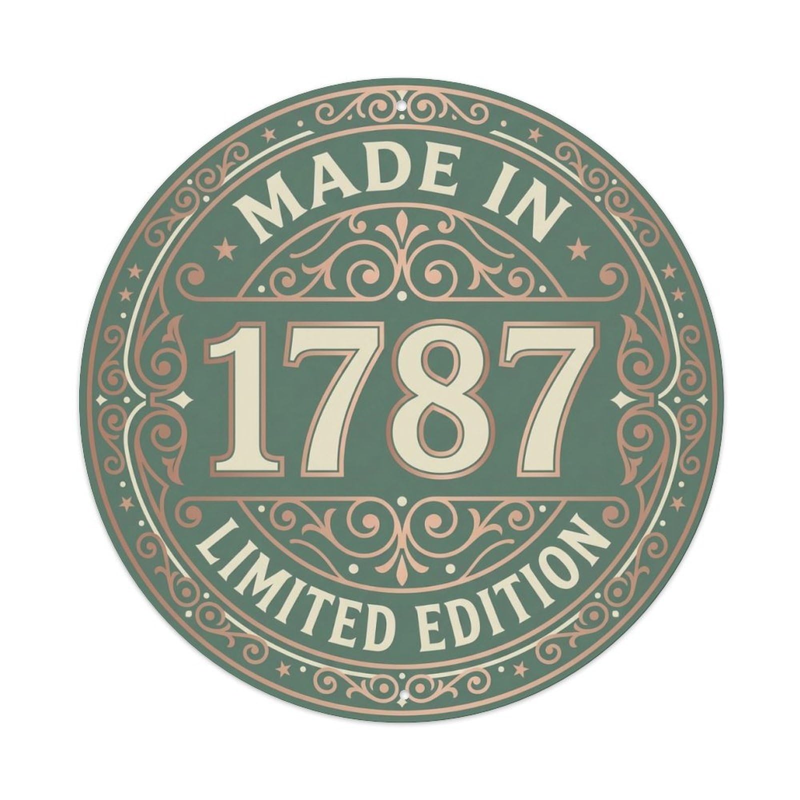 Okahys 8X8inch(20X20cm) Made In 1787 Limited Edition Metal Tin Sign
