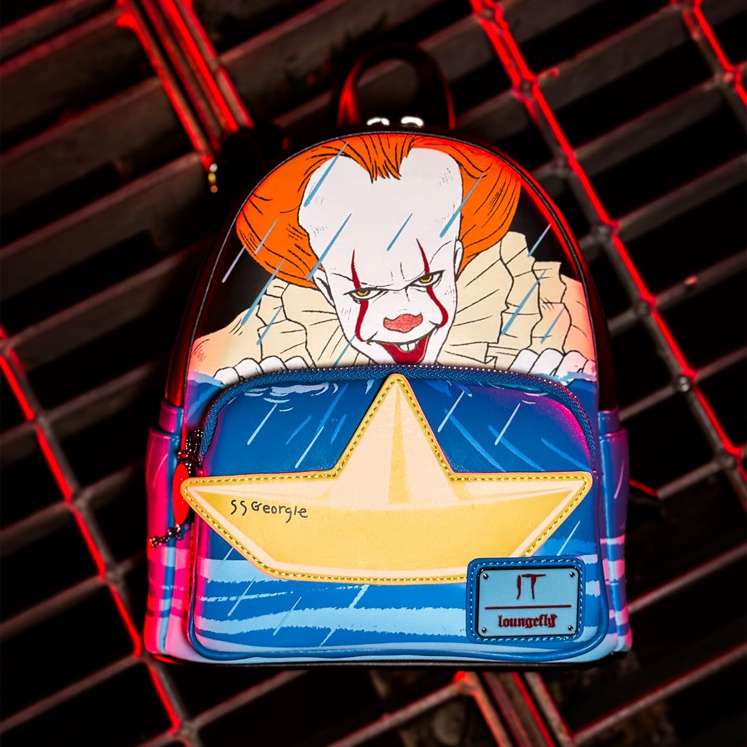 Loungefly IT Pennywise Gutter Scene Cosplay Mini Backpack vRare Exclusive - Image 5