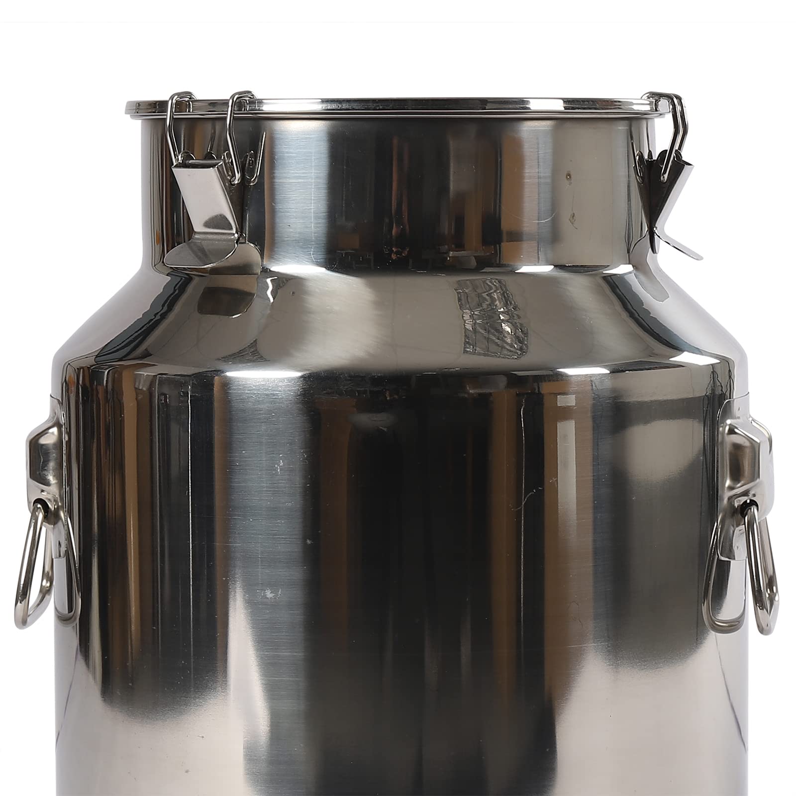 Jarra de leche hermética de 28 L, cubo de vino, jarra de leche, jarra de té, bidón de transporte multifuncional con junta de silicona, acero inoxidable 201, resistente para el almacenamiento de agua,