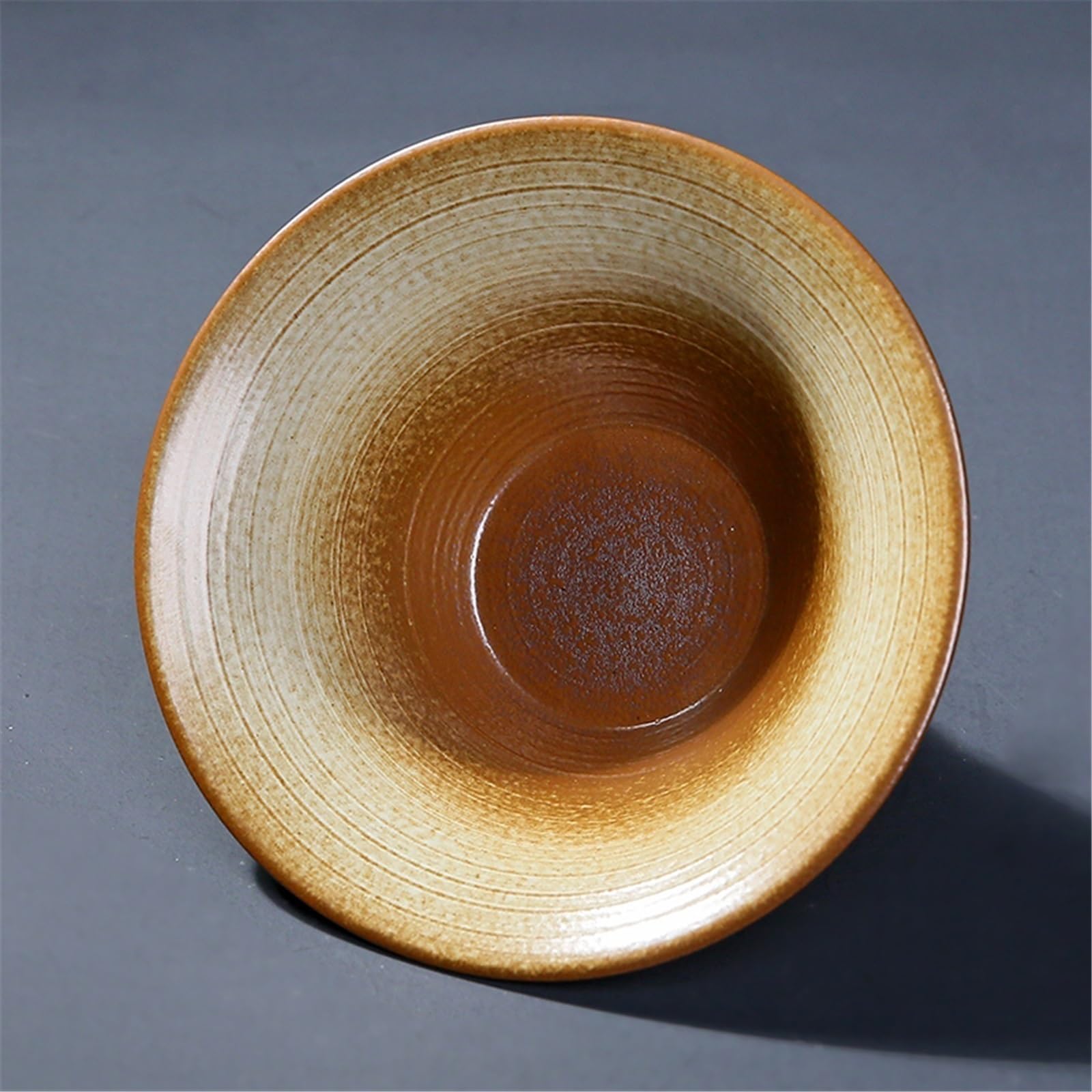 Sottovasi per Fiori Piattino in Ceramica a Forma di Cappello Paglia in Stile Cinese Vaso