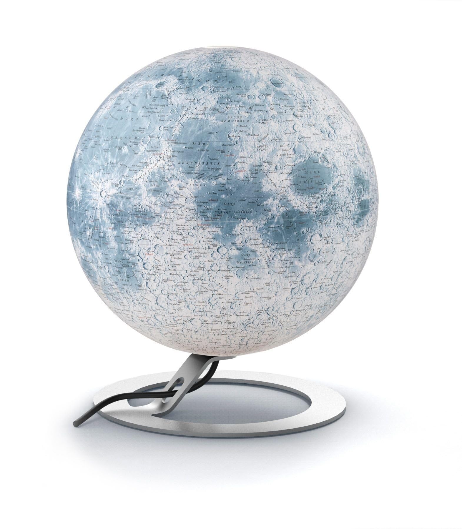 Tecnodidattica White National Geographic 8007239977211 30 Cm The Moon Illuminated Globe,