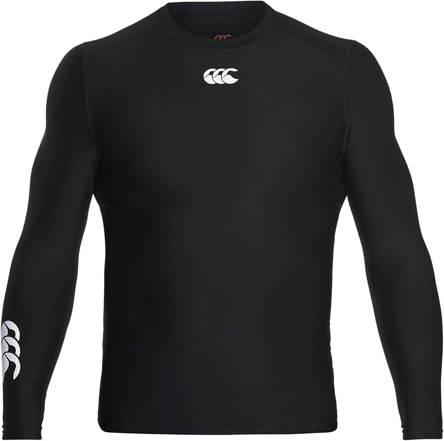 Canterbury Mens Thermoreg Long Sleeve Base Layer Top (M) (Black)