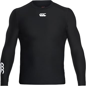 Canterbury Mens Thermoreg Long Sleeve Base Layer Top XL Black