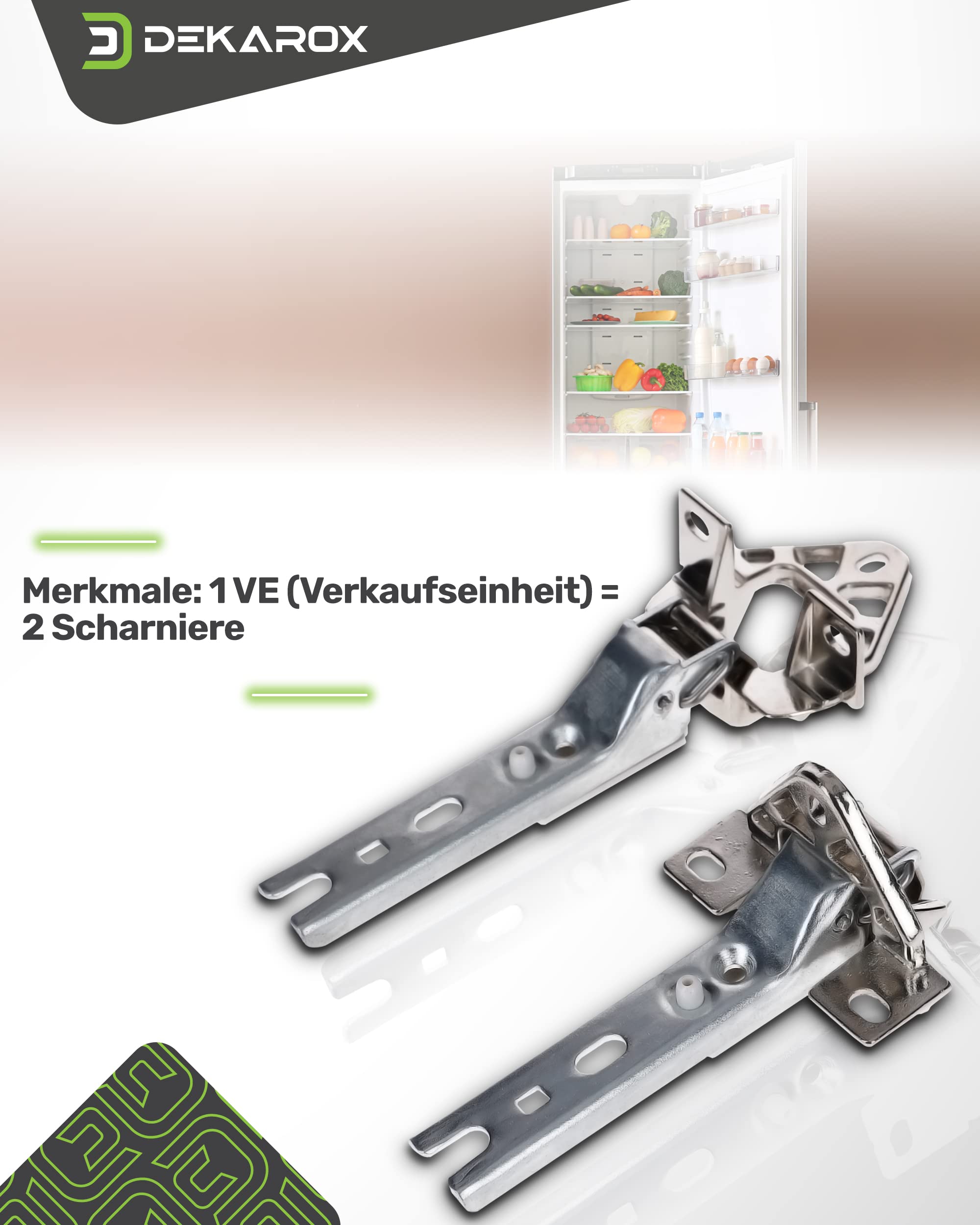 Neff Kit Cerniere Per Sportello Frigorifero E Congelatore Neff - Codice 00481147 - Compatibile Con Molti Modelli Neff (lista In Descrizione) Kit Cerniere Frigorifero