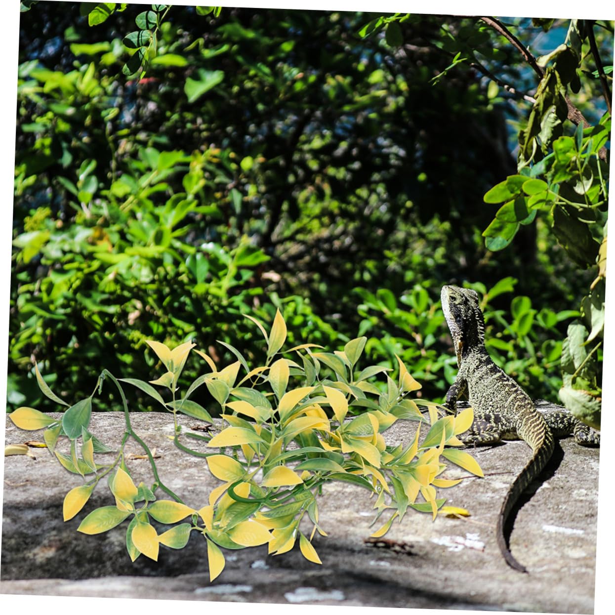 Toyvian 6piezas Decoración de Plantas para Reptiles para Terrarios Enredaderas Artificiales de Plástico para Decorar Terrarios de Serpientes Plantas Colgantes para Cajas de Reptiles