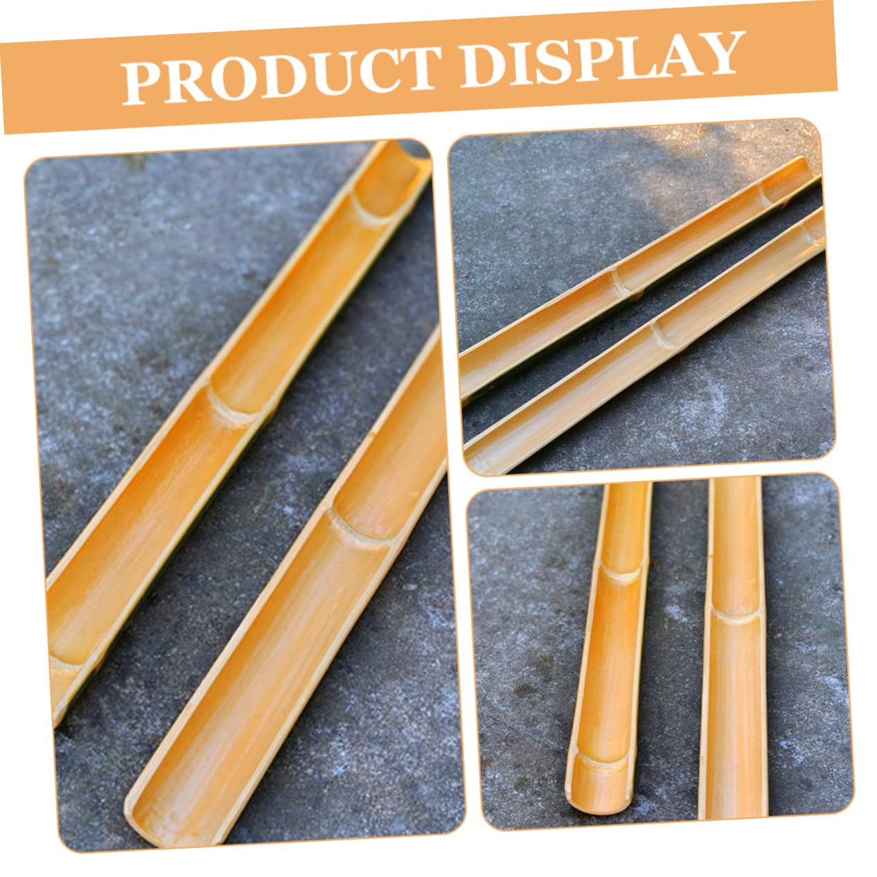 PRETYZOOM 2pezzi Fontana Acqua Bamboo Piccola Riciclo Per Acquari e Giardino Decorazione Naturale in Bamboo Resistente Canale d Acqua Multiuso Per Esterni e Vasche Pesci