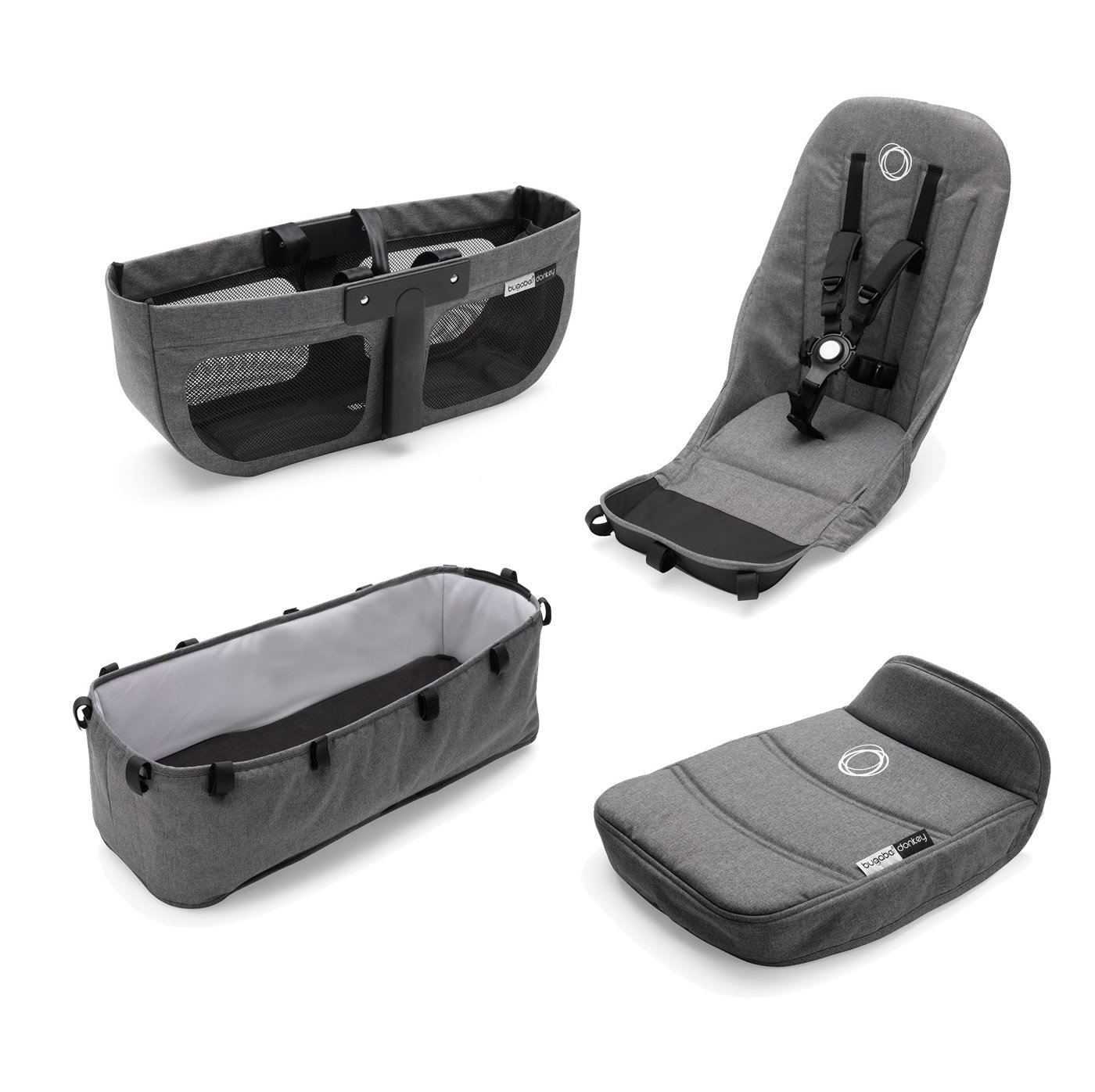 Bugaboo Donkey² Base Fabric Grey Melange