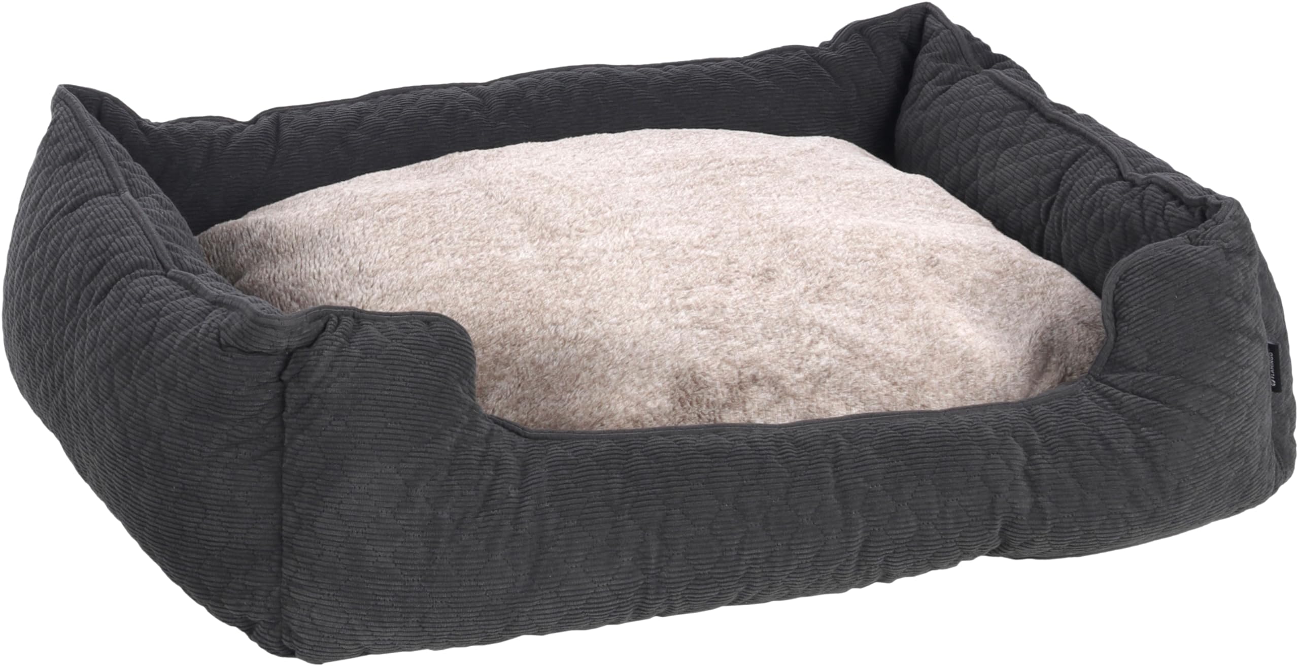 Basket Fahra Rectangle Dark grey 80x67x22cm