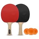 Vector X Cyber Table Tennis Playset (2 Racquets & 3 Balls) (Orange Ball) Table Tennis Racquet and T.T Balls Set (Multi-Color) gallery image