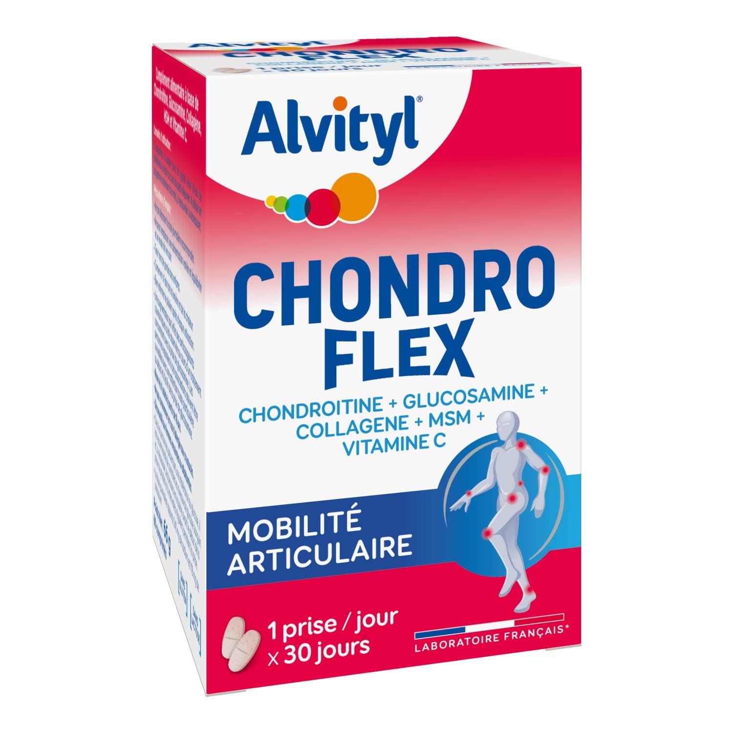 Urgo GOVital - Chondro Flex chondroitine glucosamine collagène MSM Vit C - TROIS MOIS DE TRAITEMENT - Lot de 3 boites
