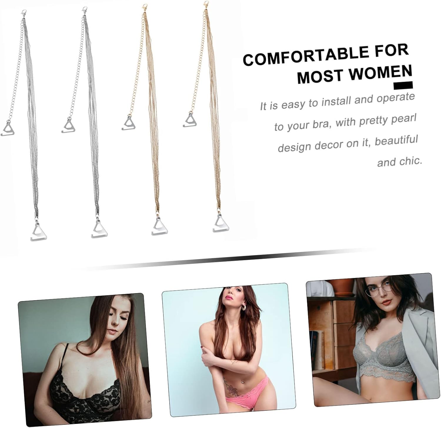 10 Pairs Tassel Bra Straps Pearl Bra Straps Pearl Adjustable Bra Strap Adjustable Bra Straps Adjustable