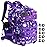 Military Tactical Backpack 45L Large Tactical Backpack for Men, Hiking Rucksack With Bottle Holder (Purple Camo)