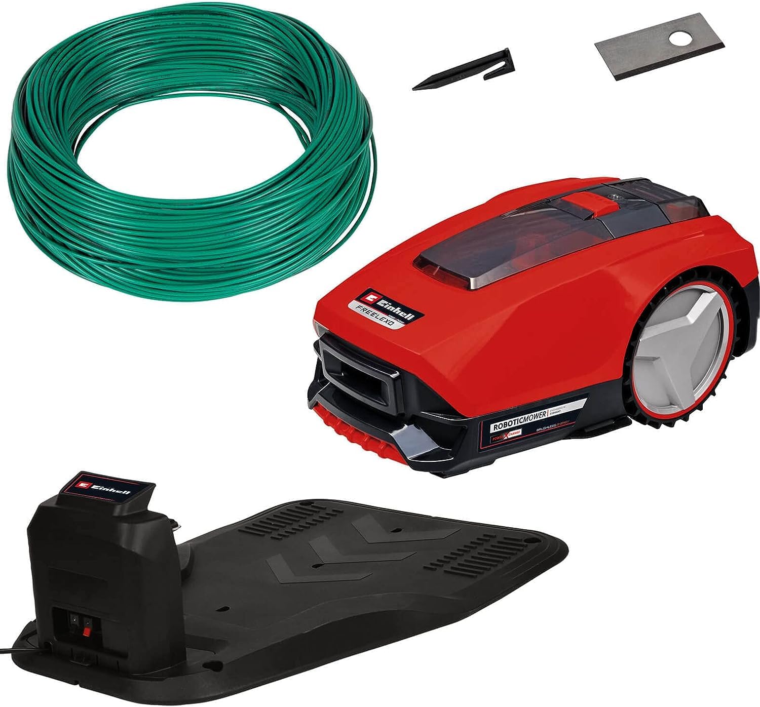 Einhell Tagliaerba FREELEXO 300 Solo Power X-Change (batterie agli ioni di litio, 18 V, 300 m², seconda area modus, con accessori di montaggio, senza batteria)
