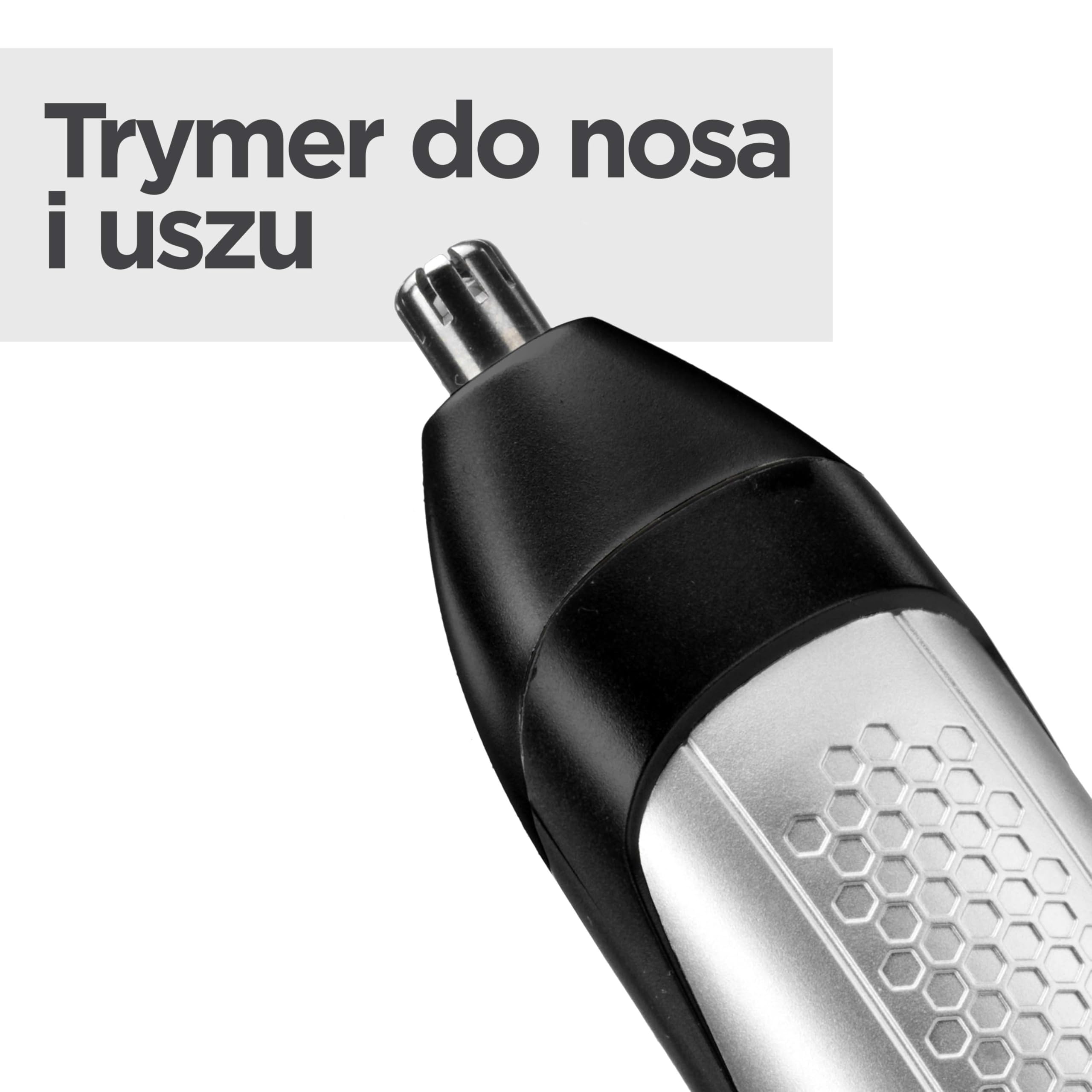 BaByliss Trymer do Brody Lithium Power T812E Bezprzewodowy Zestaw Groomingowy Ostrza ze Stali Nierdzewnej 14 Długości Cięcia 0,5-10 mm Ładowanie USB 80 Minut