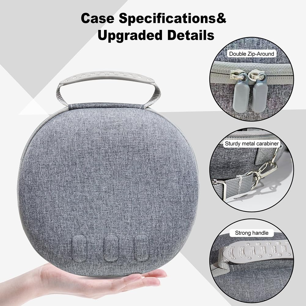 Étui de Transport Rigide pour Casque Meta Quest 3 Étui de Transport Antichoc Anti-Rayures avec bandoulière Sac de Rangement pour Casque Compatible avec Quest 3 Accessoires