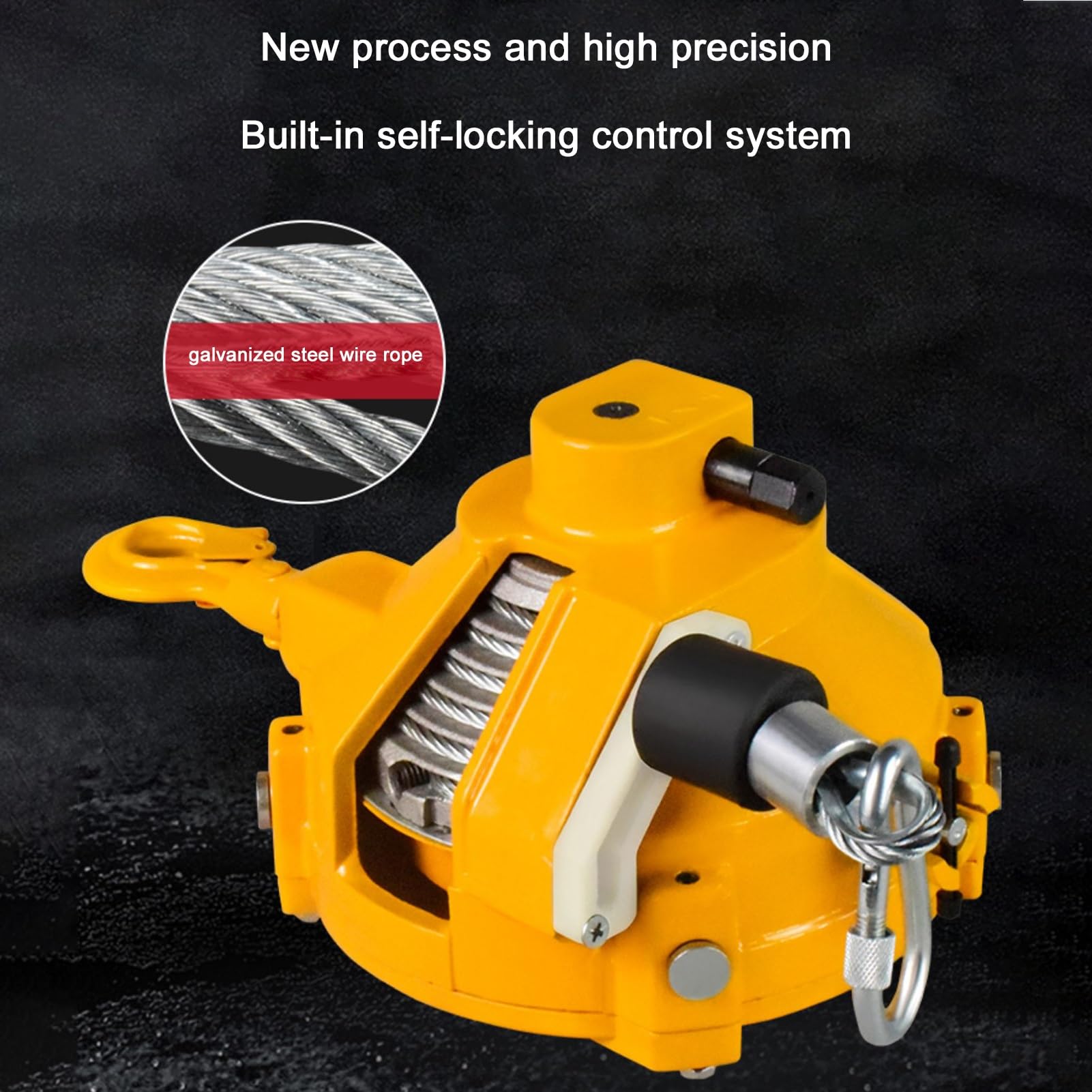 Equilibrador colgante de hierro, equilibrador de resorte de alta resistencia, equilibrador de resorte retráctil para línea de ensamblaje de moldes de automóviles, longitud de ca(1,5 m - 180-200 kg