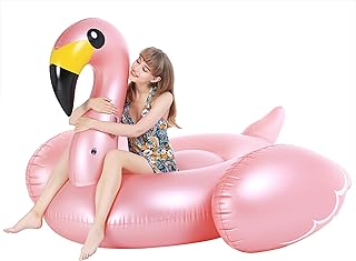 Jasonwell Giant Inflatable Flamingo Pool Float with Fast Valves Summer B...