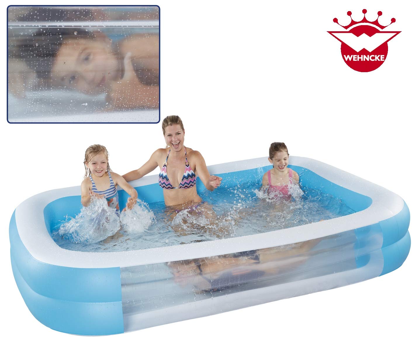 Happy People Pool blau 262x175x50