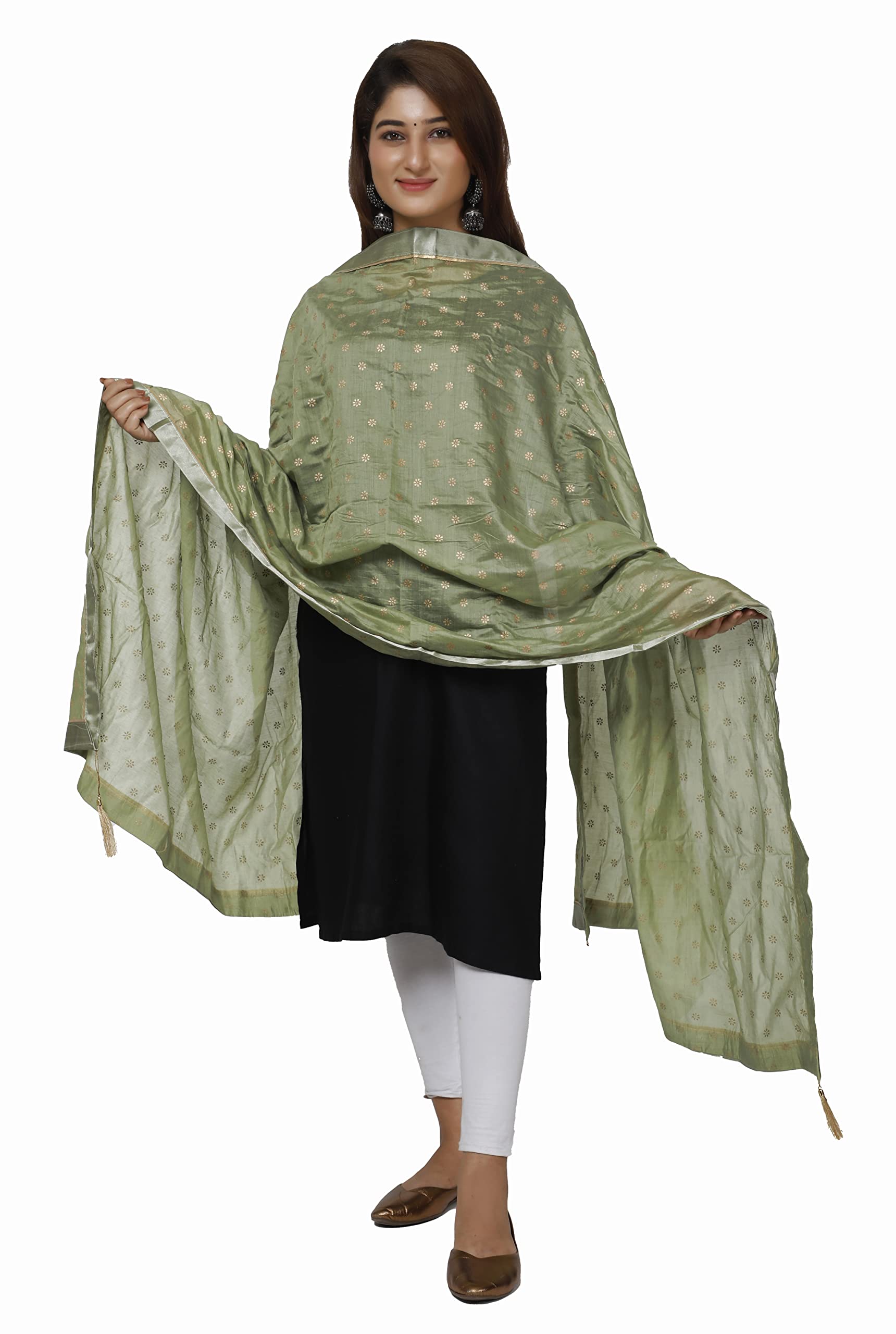 Latest Fancy Designer Dupatta For Women's & Girls With Beautiful Lace.-image-16
