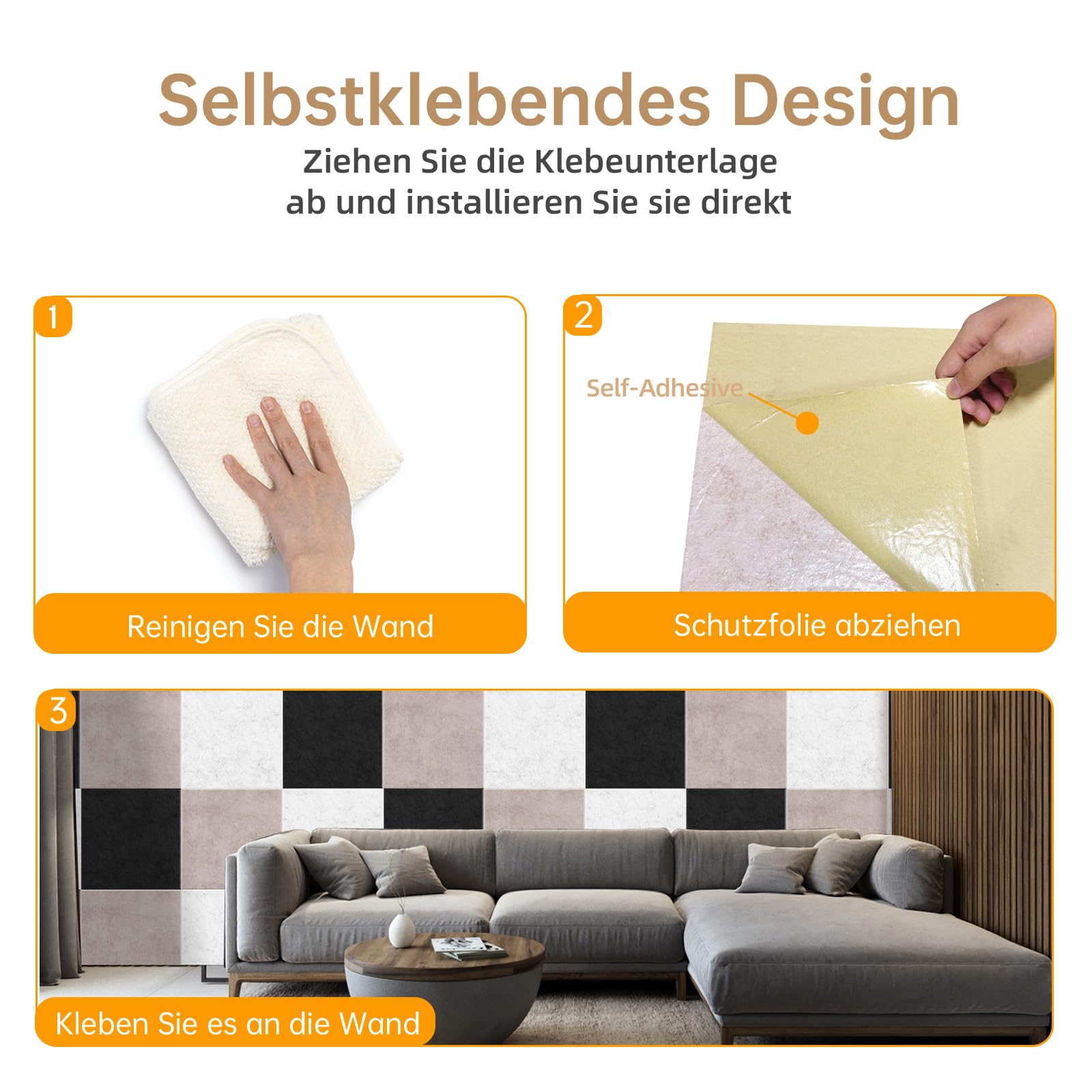 12 Pièces Auto-Adhésif Mousses Acoustiques, 30 x 30 x 1 cm, Absorbeurs Acoustiques, Panneaux Acoustiques, Pour Studio d'enregistrement, Bureau, Studio,Décoration Murale(Gris foncé)