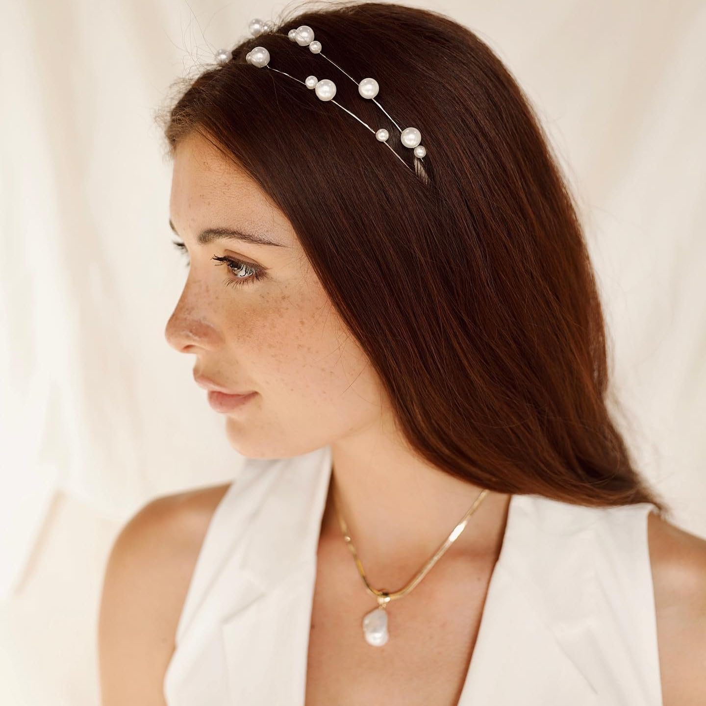 Ettika Clear Crystals Headband Cocktail Party Gold Crystalized Headband – Ettika main image 2