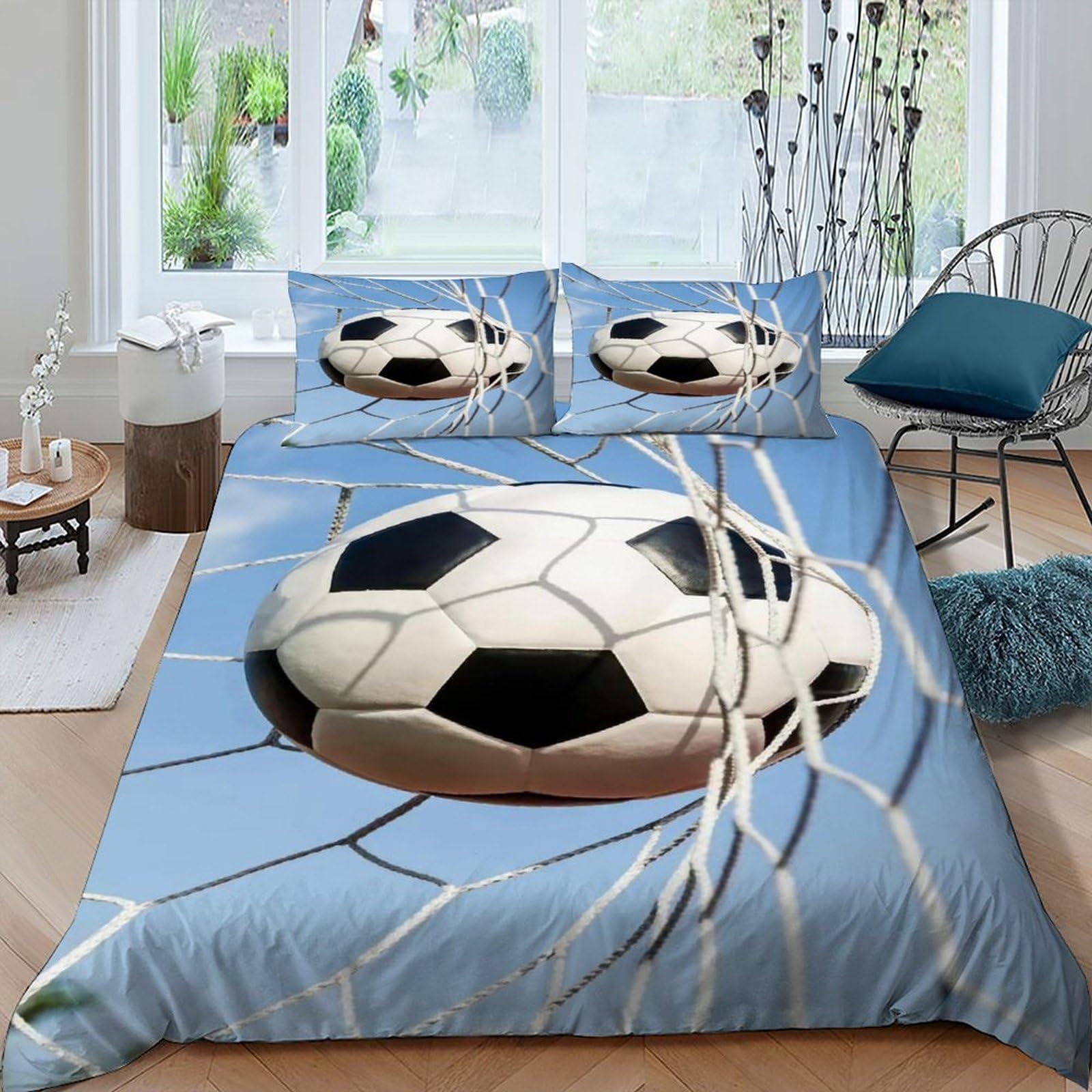 Housse de couette microfibre avec fermeture éclair pour lit adulte et enfant