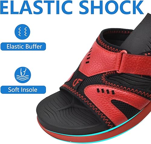 Miniatura 5 de COFACE Sandalias de recuperación deportiva para hombre, fascitis plantar, suaves, ligeras, ortopédicas