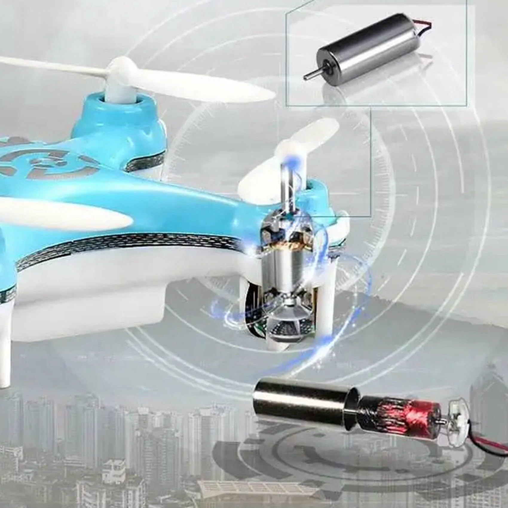 3X RC Quadcopter Cx10 Mini Drone Telecomandato 2.4G 4CH con LED Elettronico Elicottero Elettrico Aereo Giocattoli per Bambini-C