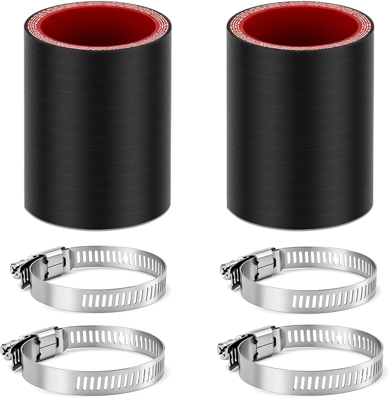Mangueira de silicone reta para intercooler GASHER 2,25 pol. de diâmetro interno x 7,62 cm – 2 unidades