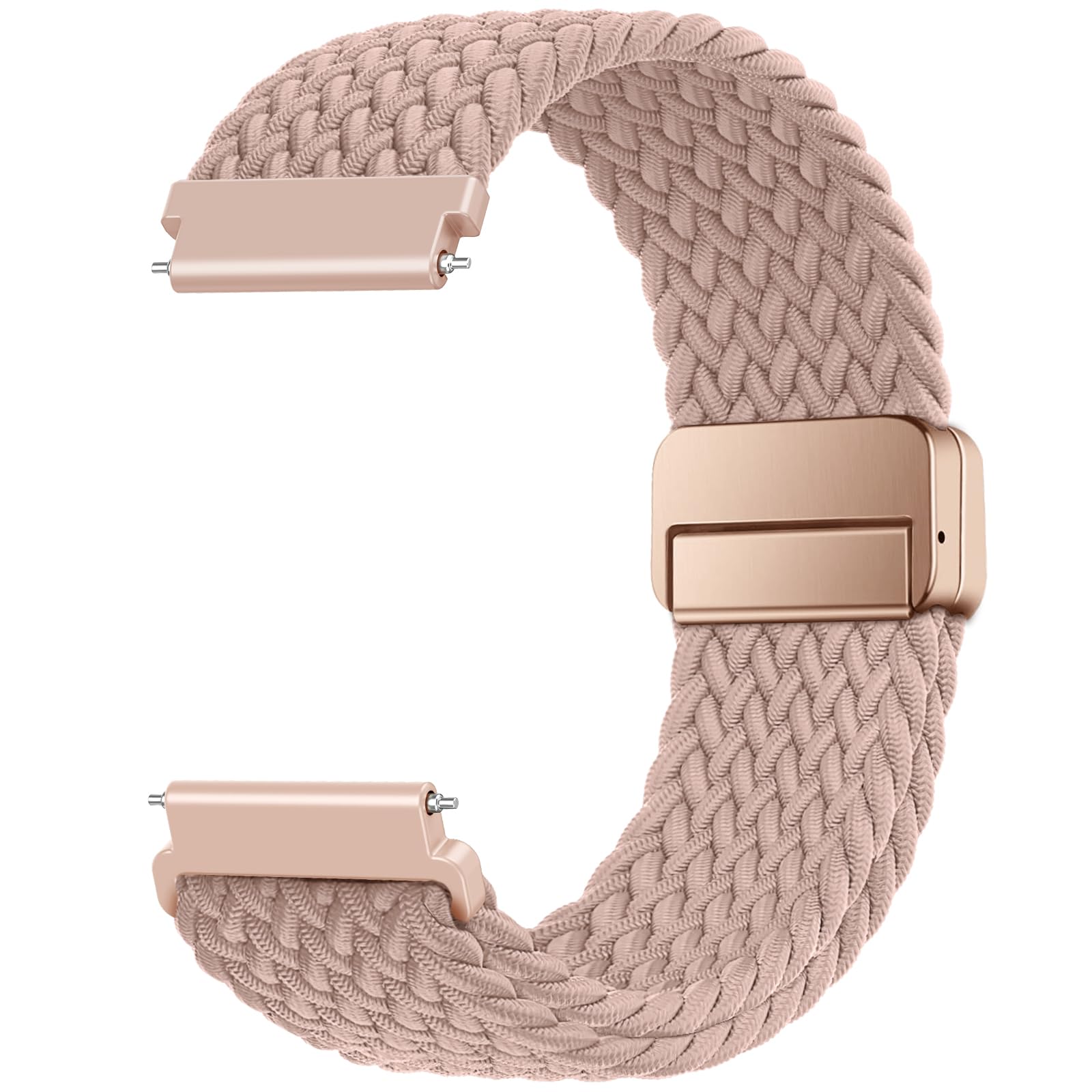 20mm Watch Straps for Samsung Galaxy Watch 7/6/5/4/FE 40mm 44mm/6 Classic Strap 47mm 43mm/4 Classic 42mm 46mm/5 pro 45mm/ Active 2 40 mm 44 mm/Active 40 mm,Nylon Magnetic Bands for All