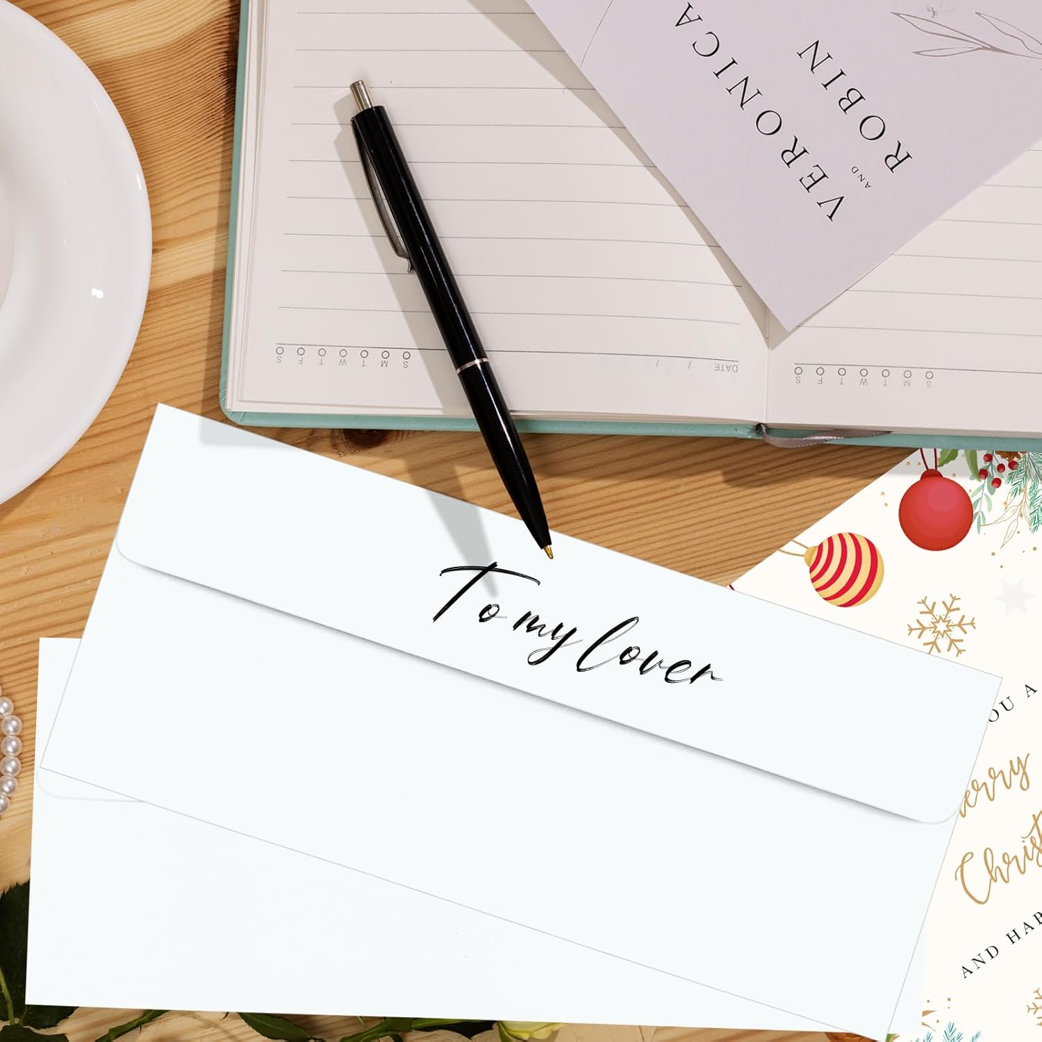 200 Pack White #10 Business Envelopes, Standard Envelopes Self Seal, 4 1/8 x 9 1/2 Inch Letter Size Business Mailing Envelopes for Checks Invoices Statements Baby Shower Wedding Birthday