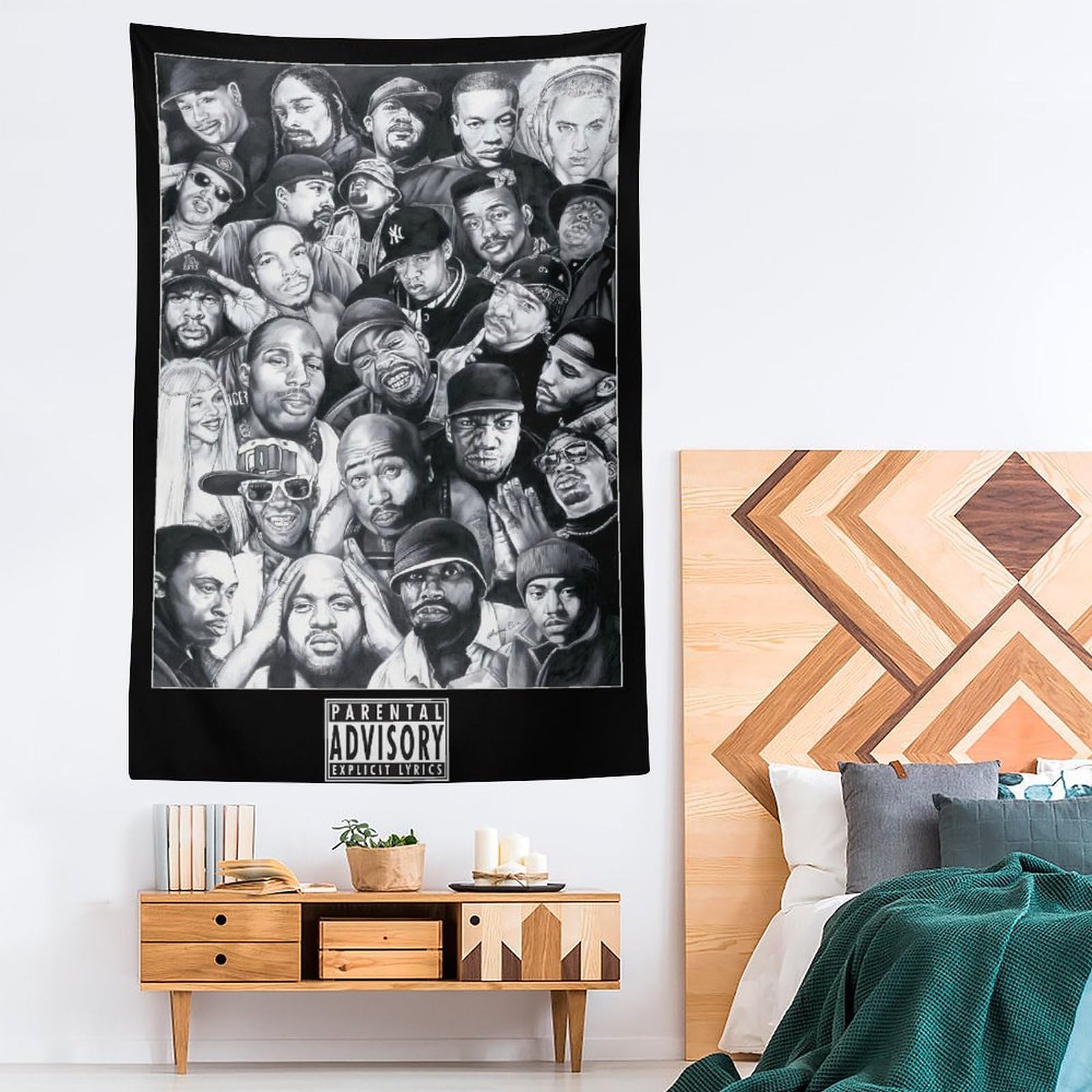 Poster da parete con cantante rap hip hop e stelle (28), decorazione per la casa, decorazione per la casa, 152,4 x 228,6 cm