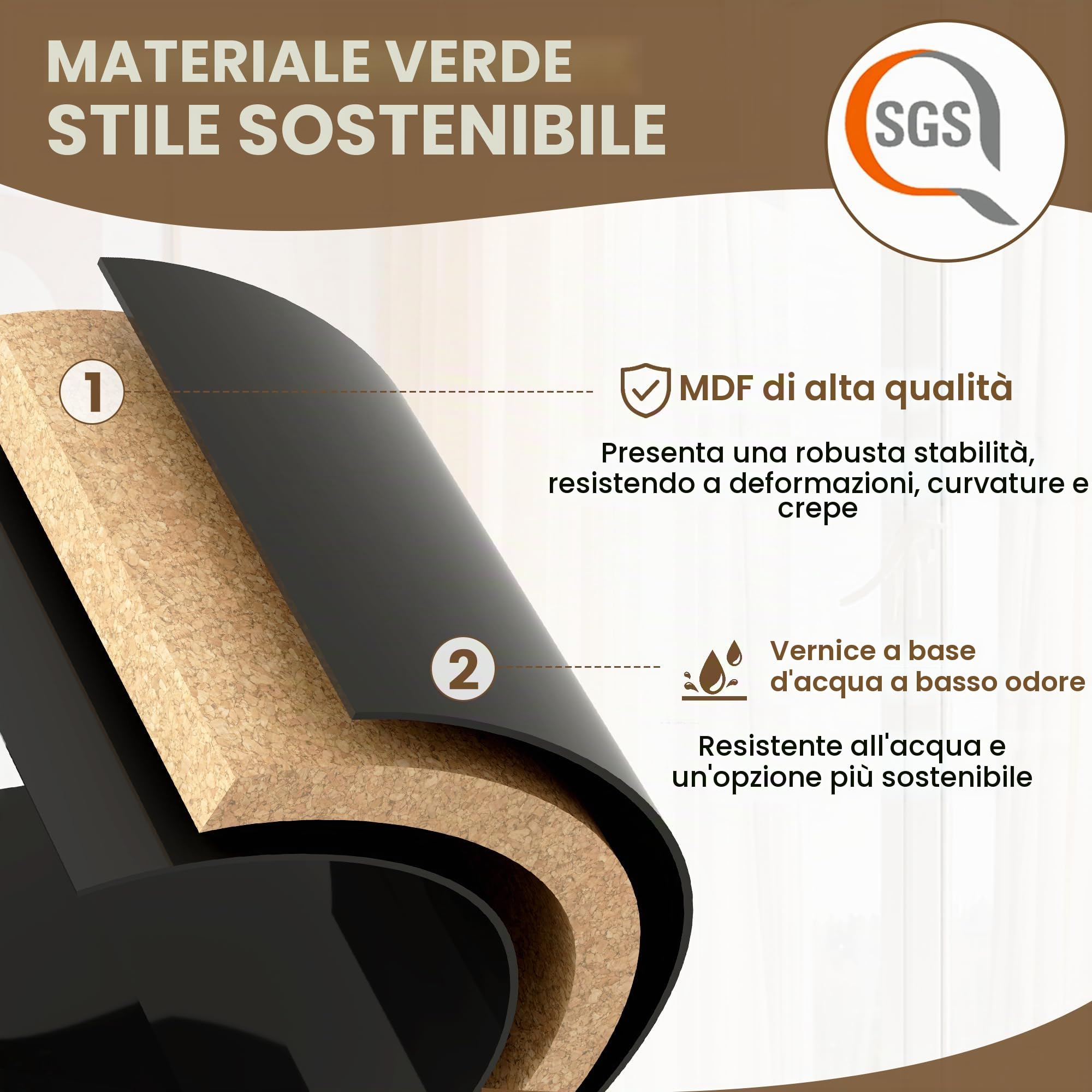 LVSOMT Credenza Soggiorno, Cassettiera con 2 Porta Magnetica, Altezza 85 cm Credenza Moderna, Ripiano Regolabile, Design Geometrico, Armadio per Sala da pranzo, Camera da letto, Corridoio, Nero Lucido