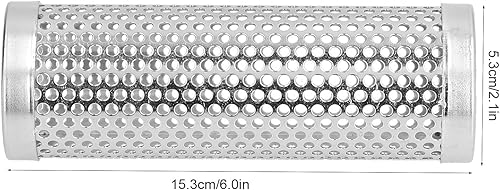 Miniatura 2 de URRNDD Caja de ahumador cilíndrica desmontable de gran capacidad para barbacoa de madera de fruta, tubo de ahumador para acampar al aire libre (6